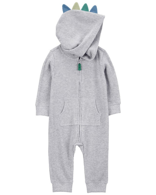 Carter's Dino Zip-Up Long-Sleeve Jumpsuit