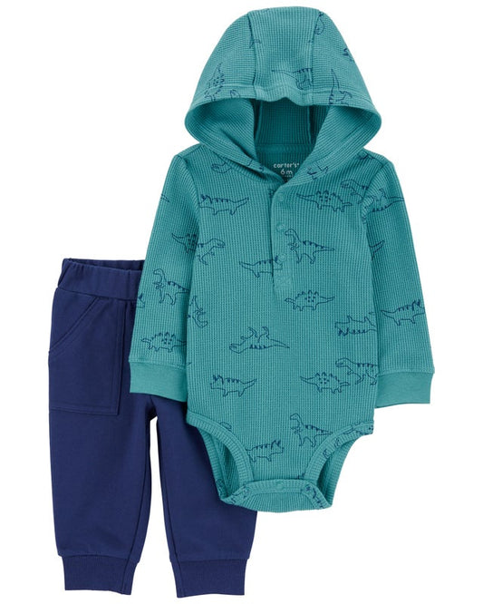 Carter's Baby 2-Piece Dinosaur Hoodie and Pants Set