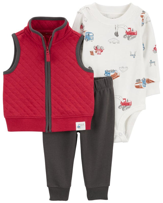 Carter's 3-Piece Quilted Vest Set