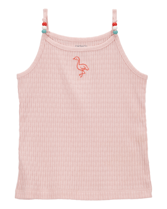 Carter's Toddler Flamingo Ribbed Tank Top