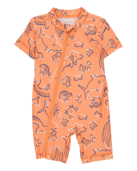 Carter's 1-Piece Rashguard - Orange