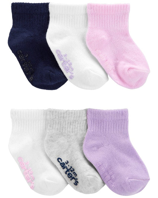 Carter's Toddler Girl 6-Pack Ankle Socks