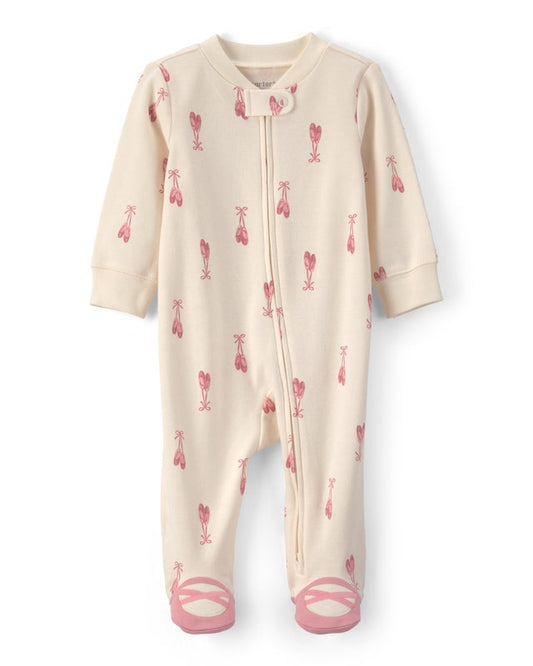 Carter's Baby Girl Ballerina Print 100% Cotton Sleep & Play