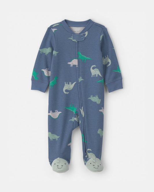 Carter's Baby Dinosaur 2-Way Zip Cotton Sleep & Play