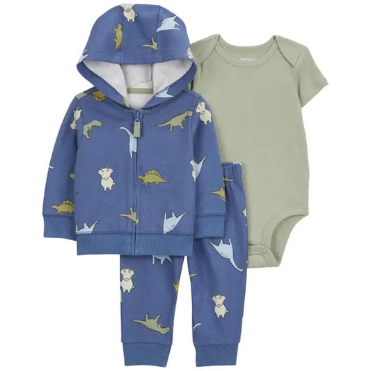Carter's Baby Boy 3-Piece Dinosaur Little Jacket Set
