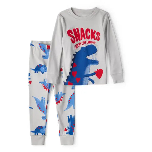 Carter's Toddler Boy's 2-Piece Dinosaur 100% Cotton Pajamas