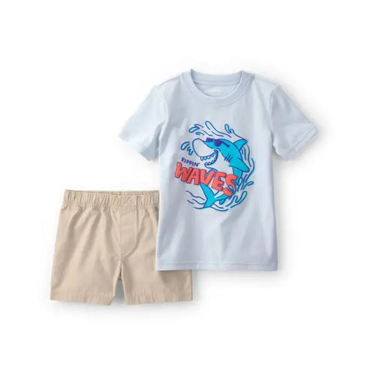 Carter's Toddler Boys 2-Piece Shark Top Short Set