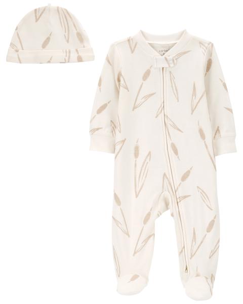 Carter's Baby 2-Piece Sleep & Play And Cap Set