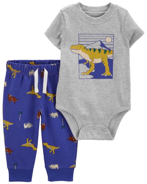 Carter's Baby Boy 2-Piece Dinosaur Bodysuit & Pant Set