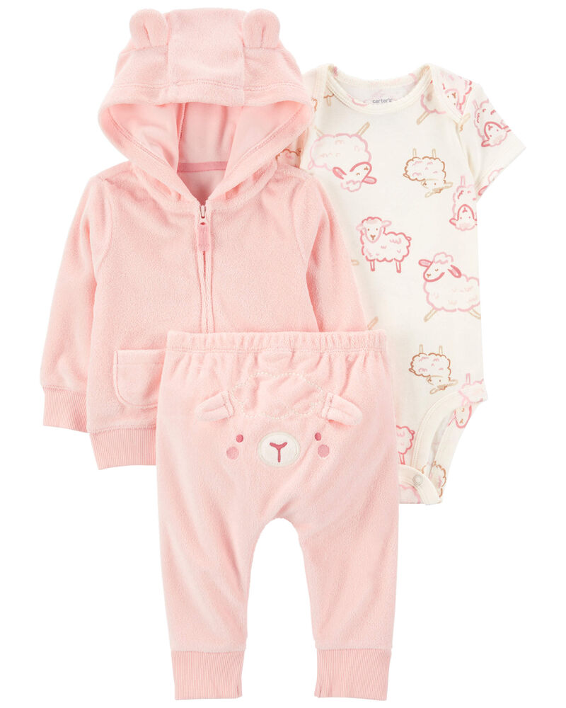 NWT Lullaby Set 3T Pink Parker top Polo Set