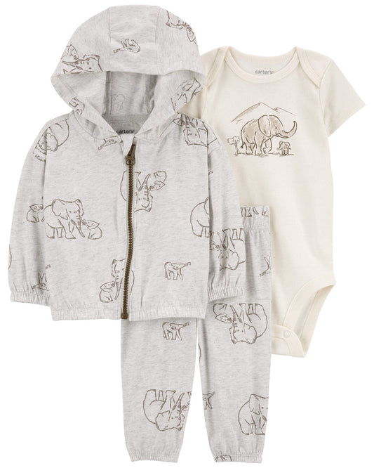Carter's Baby 3-Piece Elephant Little Jacket Set