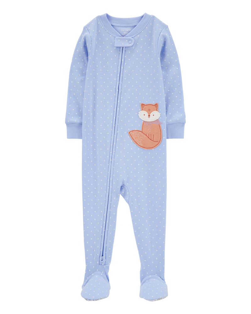 Carter's Toddler 1-Piece Fox 100% Snug Fit Cotton Footie Pyjamas