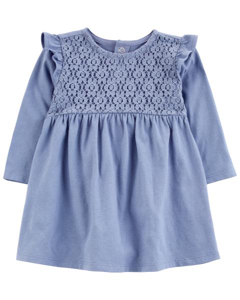 Carter's Baby Eyelet Chambray Dress