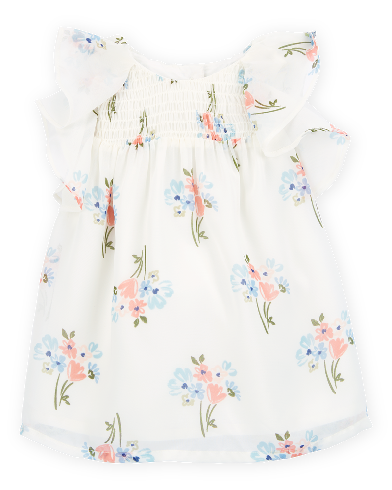 Carter's Baby Floral Dress Ivory