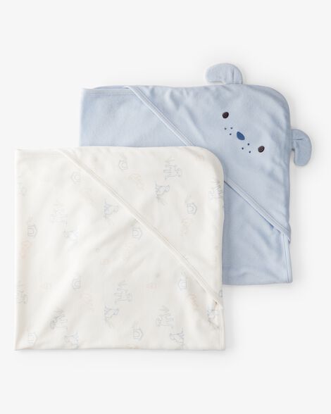 Carter's Baby 2-Pack Hooded Towels - Blue