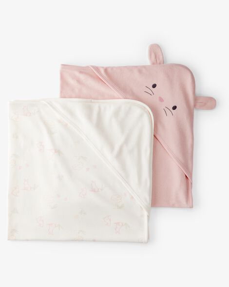 Carter's Baby 2-Pack Hooded Towels - Pink