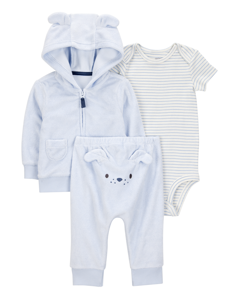 Carter's Baby 3-Piece Dog Little Cardigan Set