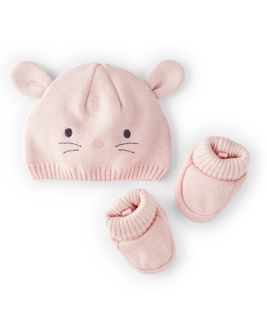 Carter's Baby 2-Pack Bunny Crochet Booties and Hat