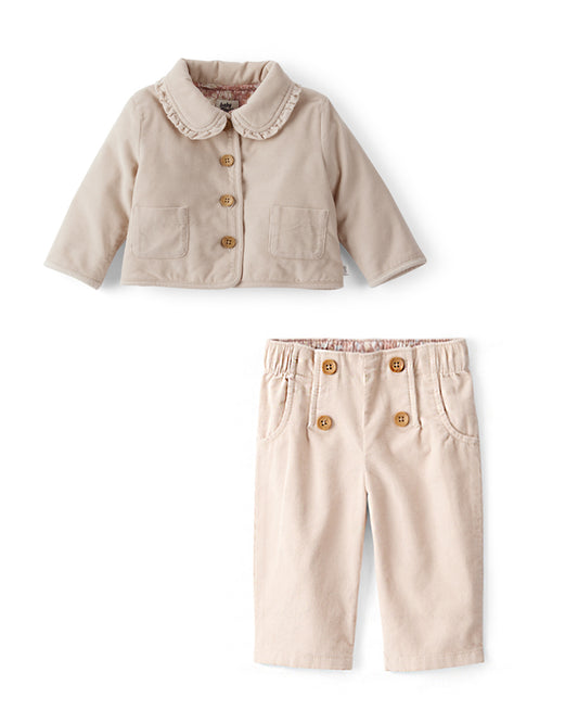 Oshkosh Baby Girl Corduroy Fashion Jacket with Corduroy Pants
