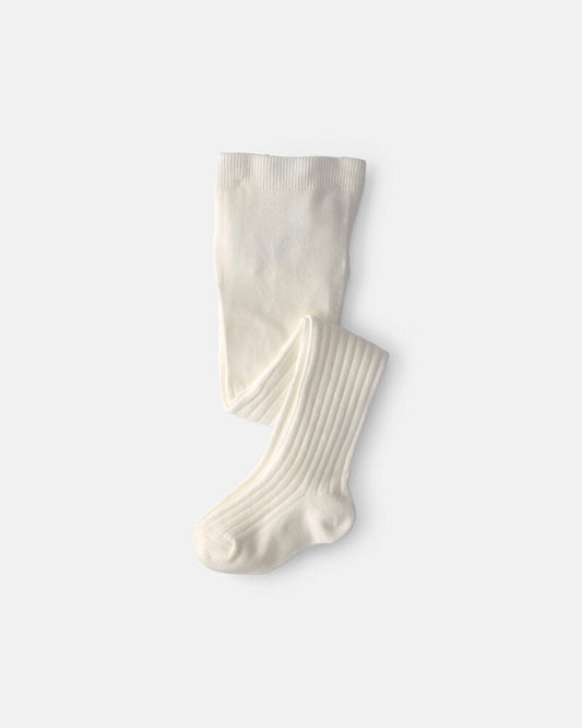 Carter's Baby Girl Ribbed Tights – Ivory