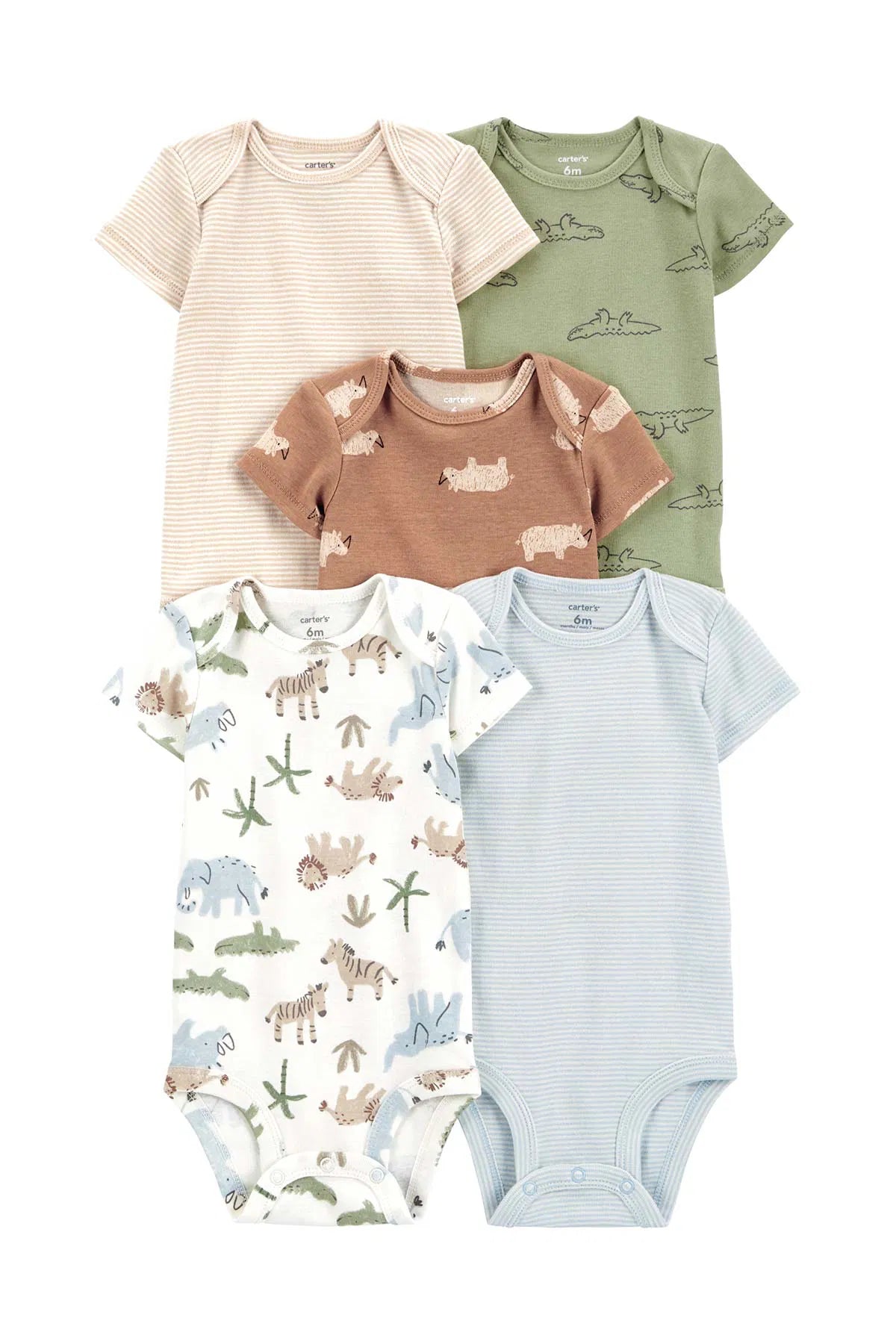 Carter's Baby 5-Pack Short-Sleeve Bodysuits