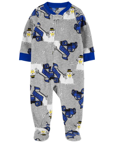 Baby boy best sale fleece footed pajamas