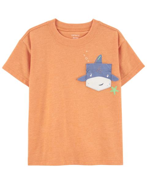 Carter's Toddler Boy Shark Pocket Tee