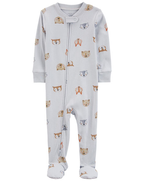 Carter's Toddler 1-Piece Animals 100% Snug Fit Cotton Footie Pajamas