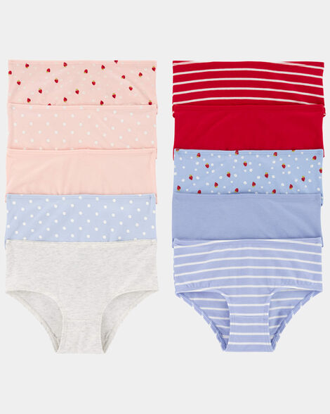 Carter's Toddler Girl 10-Pack Strawberry Print Brief Underwear