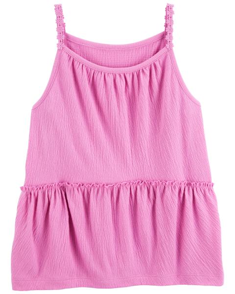 Oshkosh Kid Crinkle Tank Pink