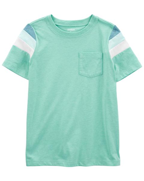 Oshkosh Kid Aqua Multi Stripe Tee