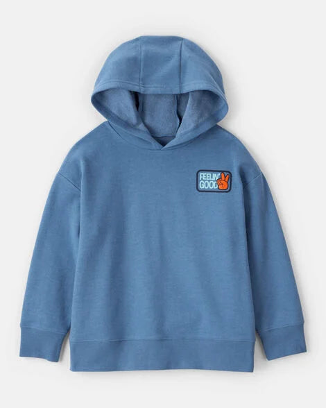 Oshkosh Boys Skateboard Long-Sleeve Pullover Hoodie - Blue