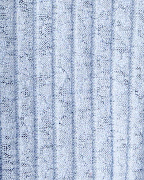 Oshkosh Girls Cinched Rib Top - Blue