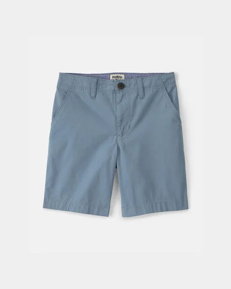 Oshkosh Boys Twill Flat-Front Shorts - Blue