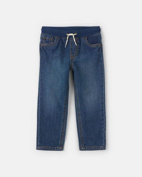 Oshkosh Toddler Boy Denim Pull-On Jeans - Dark Wash