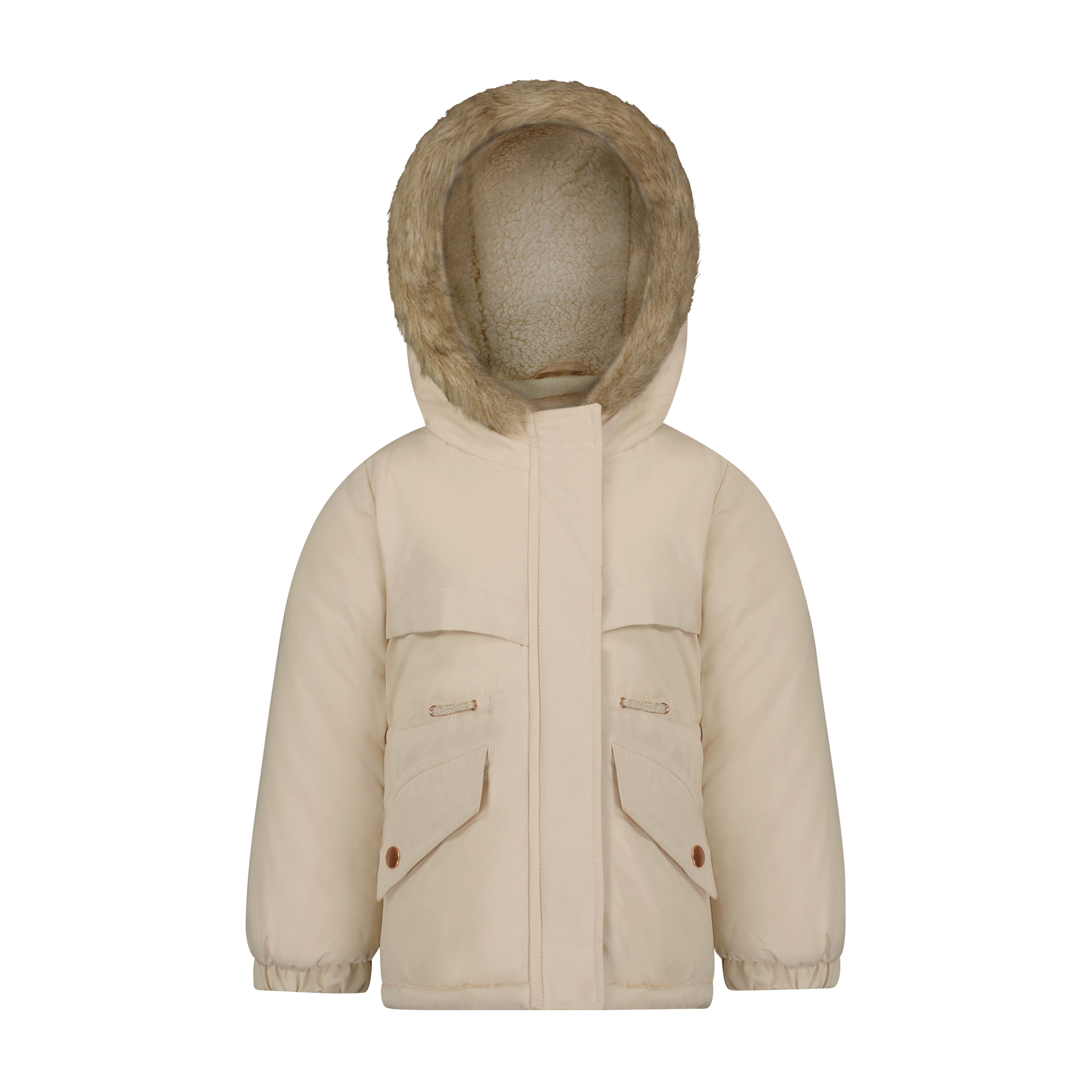 ladies khaki puffer jacket