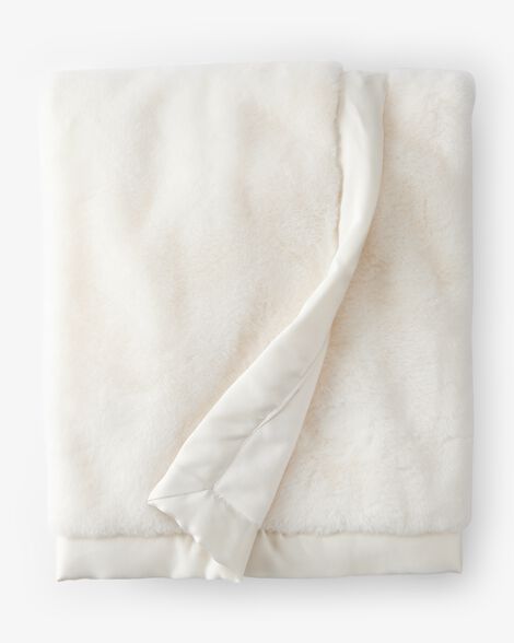 Carter's Baby Plush Blanket - White