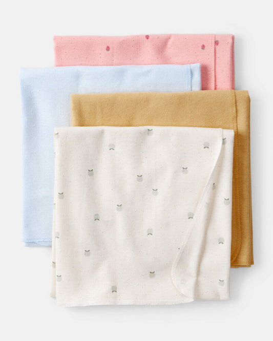 Carter's Baby 4-Pack Fruit Print Receiving Blankets