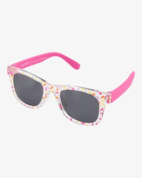 Carter's Confetti Print Wayfarer Sunglasses - Pink