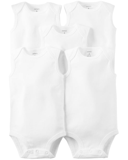 Carter's 5-Pack Sleeveless Original Bodysuits