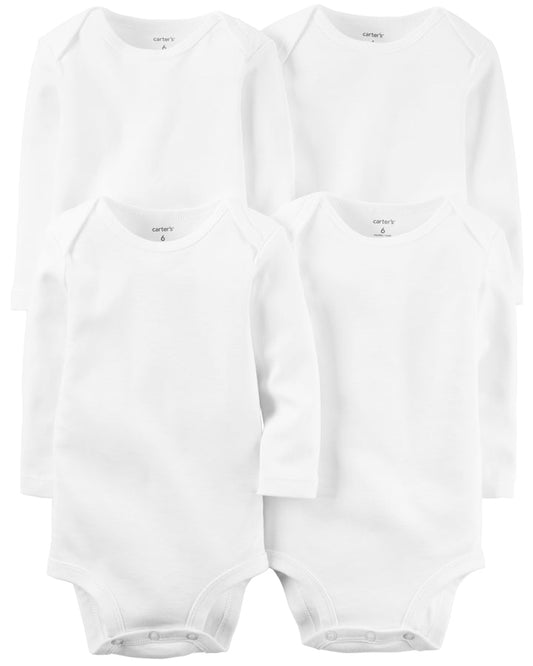 Carter's 4-Pack Long-Sleeve Original Bodysuits
