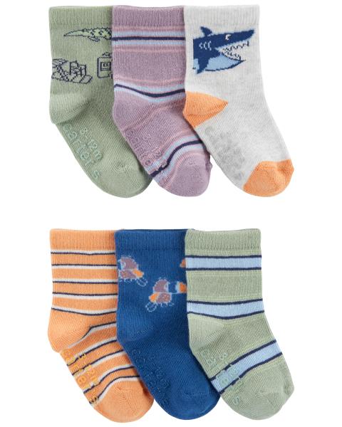 Carter's Baby 6-Pack Shark Socks