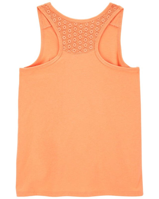 Oshkosh Girl Kid Crochet Tank Top - Orange