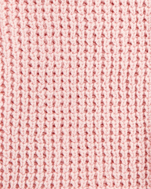 Carter's Baby Hooded Waffle Knit Cardigan - Pink