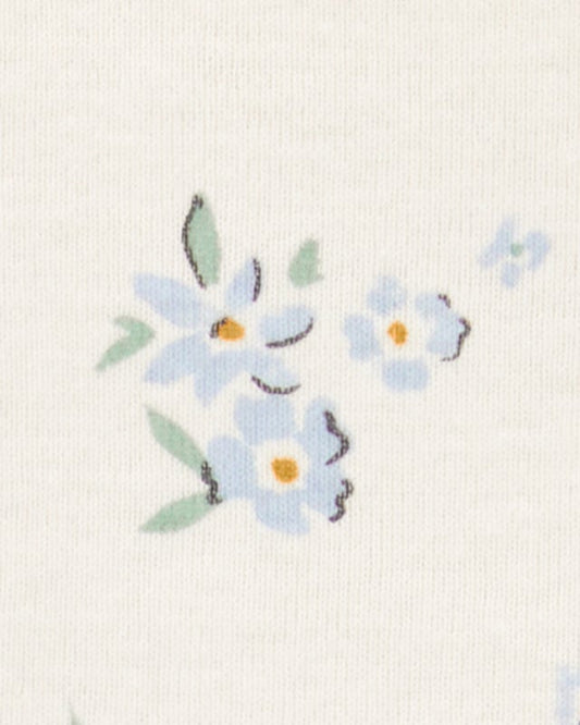 Carter's Baby 2-Piece Floral Long-Sleeve Tee & Pant Set - White/Blue