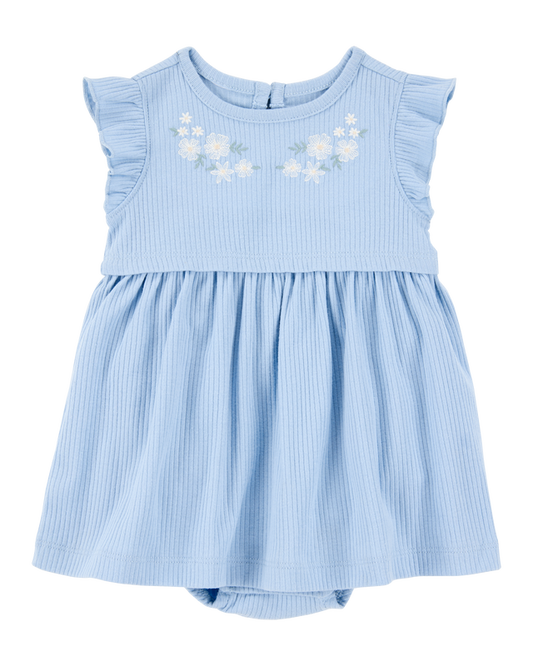Carter's Baby 2-Piece Bodysuit Dress & Cardigan Set - Blue