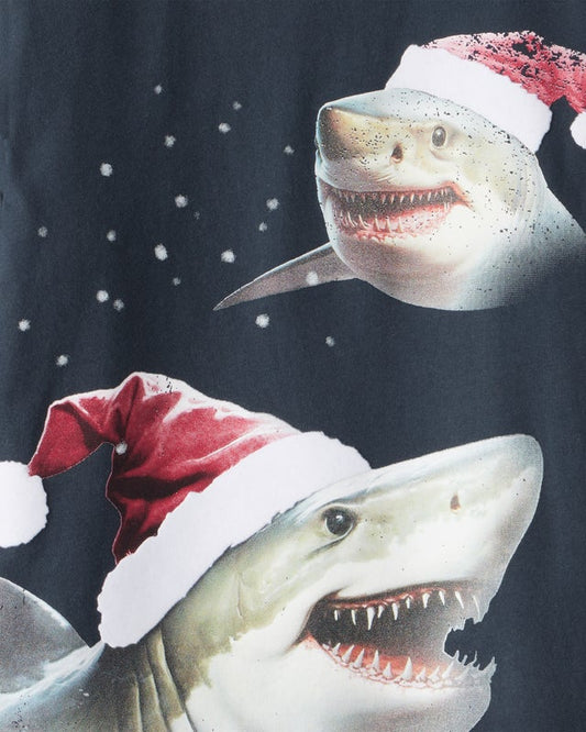 Carter's Toddler Boy Long-Sleeve Coal Shark Tee