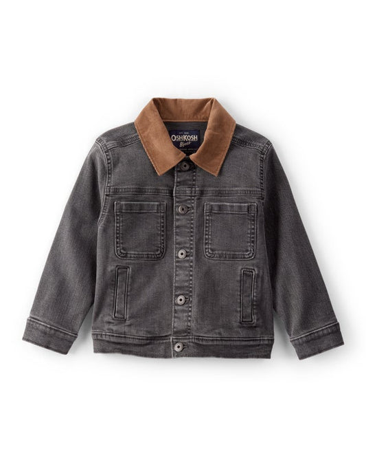 Oshkosh Toddler Boy Western Denim Long-Sleeve Button-Down Shirt - Black