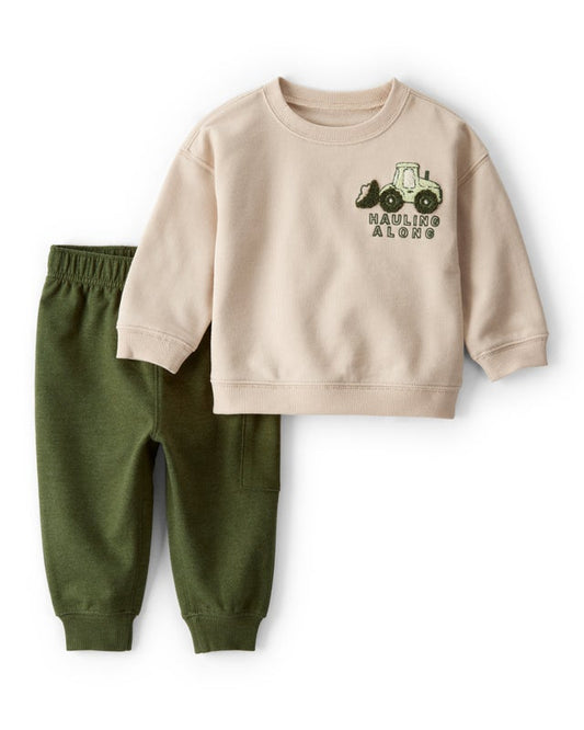 Carter's Toddler Boy 2-Piece DayDream Construction Long-Sleeve Tee & Pant Set