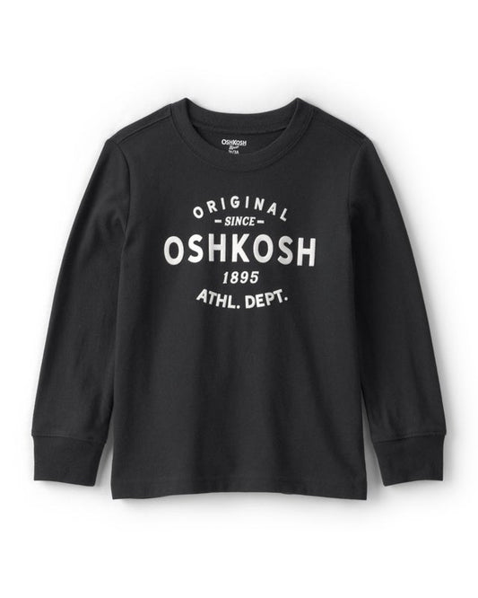 Oshkosh B'Gosh Black Logo Long Sleeve